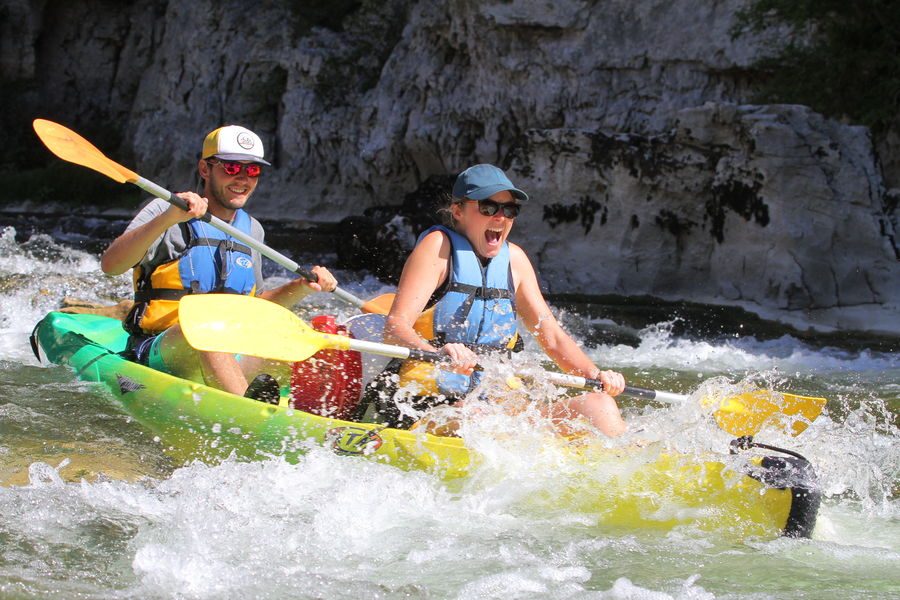 Canoeing from Vallon to Châmes - 7 km with La Petite Mer