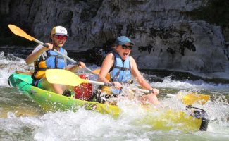 Canoeing from Vallon to Châmes - 7 km with La Petite Mer