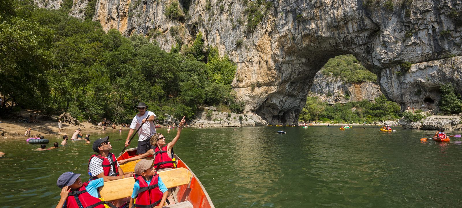 Take a boat trip down the Gorges de l'Ardèche