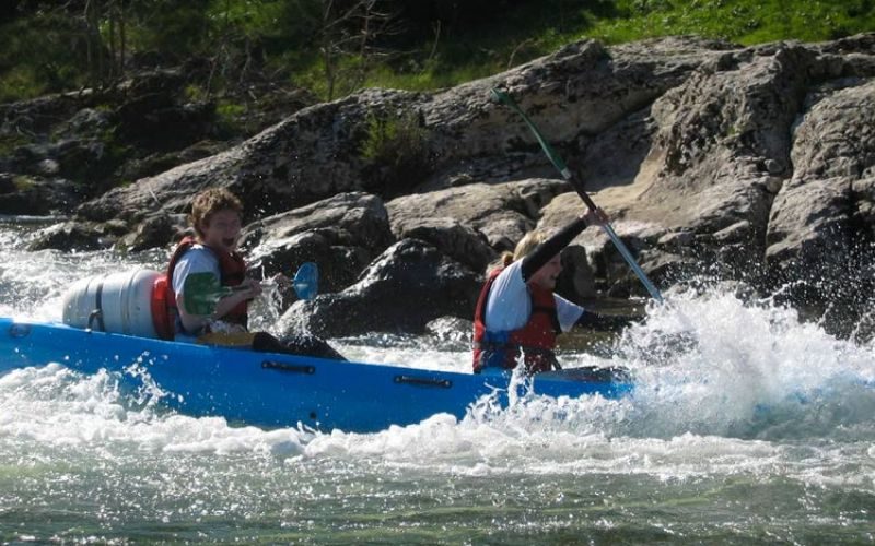 Canoeing from Vallon to Sauze - 32 km / 2 days with Abaca / Ardèche Aventure