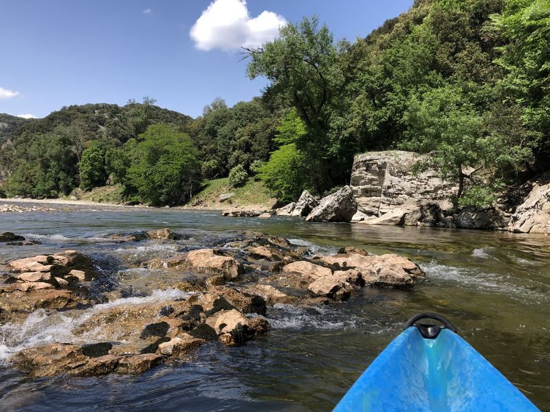 Canoeing from Vogüé/Balazuc to St Martin d'Ardèche - 56 km / 4 days with Canoës Service