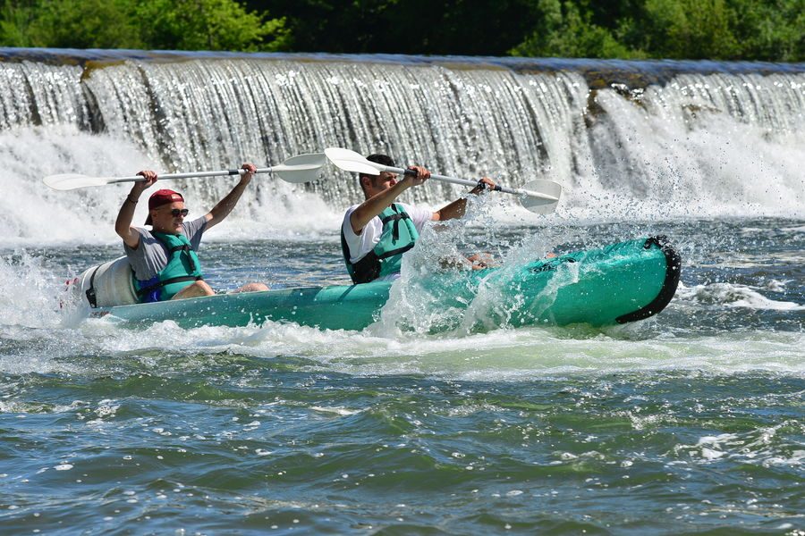 Canoeing from Vallon to Sauze - 10 + 24 km / 2 days with l'Arche de Noé