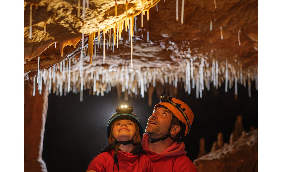 Caving in the Saint-Marcel Cave