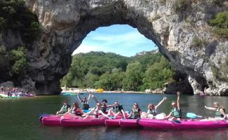 Canoe - Kayak from Vallon to St Martin d'Ardèche - 13 + 24 km / 2 days with Aigue Vive