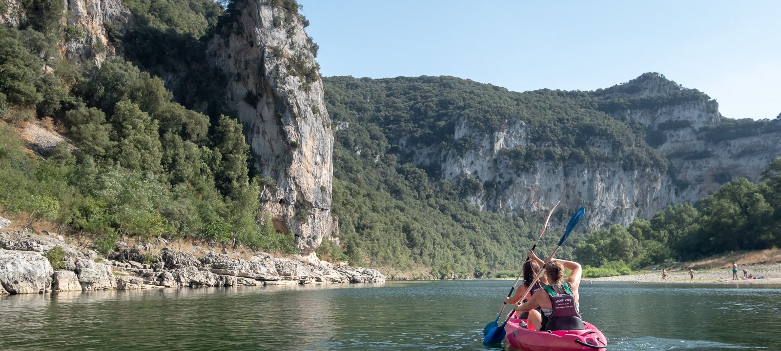 Canoe - Kayak from Vallon to St Martin d'Ardèche - 32 km / 2 days with Aigue Vive