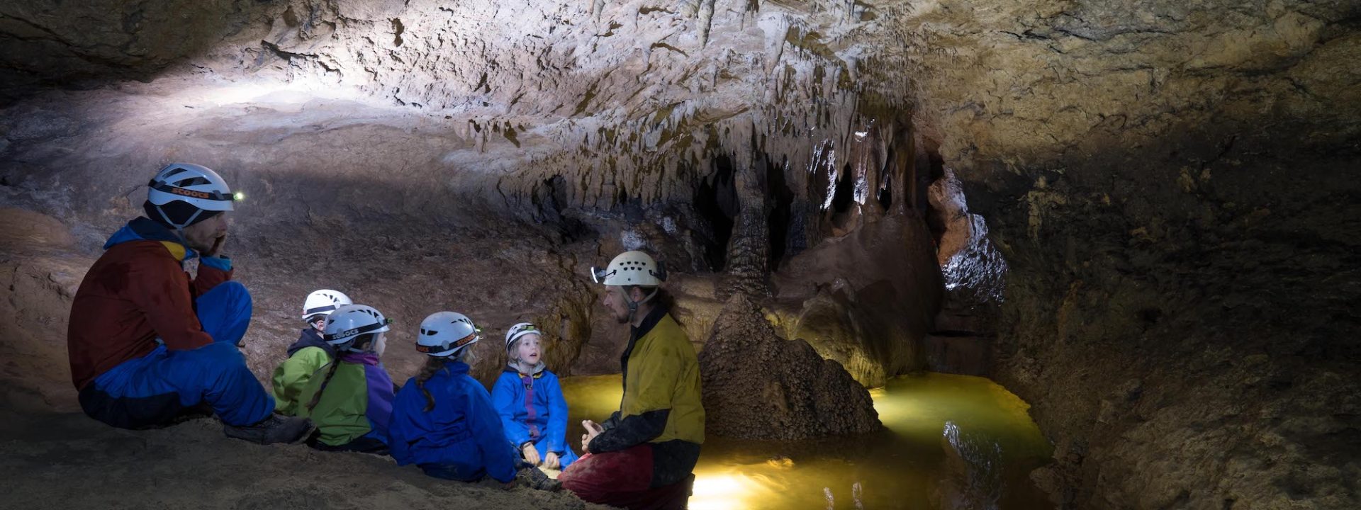 Family caving with Ardèche Méandre Spéléo