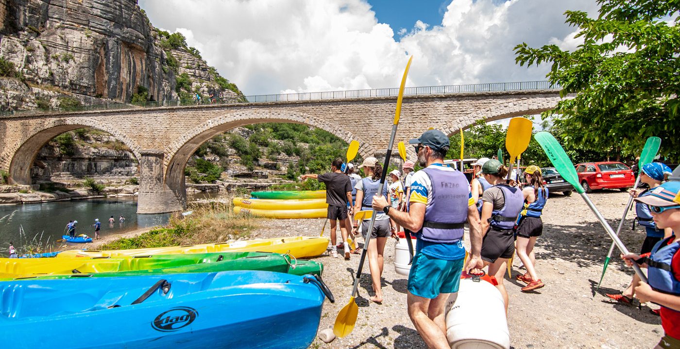 Canoe trip Balazuc / Pradons - 7 km with Fazao