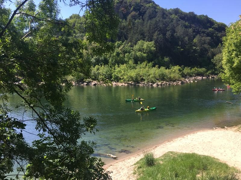 Canoe - Kayak from Sampzon to Vallon - 6 km with Rivière et Nature