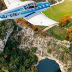 © The Gorges de l'Ardèche seen from the sky - aero-club