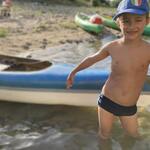 © Family canoeing in the evening - from 3 years old with Kayacorde - Kayacorde