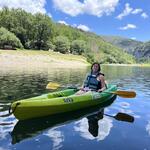 © Family canoeing in the evening - from 3 years old with Kayacorde - Kayacorde