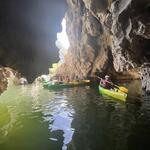 © Family canoeing in the evening - from 3 years old with Kayacorde - Kayacorde