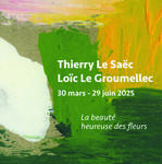 Exposition de Thierry Le Saëc et Loïc Le Groumellec  : "la beauté heureuse des fleurs"_Vogüé