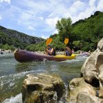 1 jour 1/2 en canoës avec un guide nature des Gorges de l’Ardèche - 1 nuit en bivouac