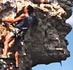 Supervised activity with Ardèche Équilibre - Rock climbing