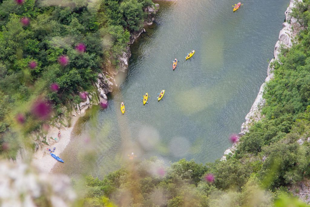 Canoeing from Vallon to St Martin d'Ardèche - 16 + 16 km / 2 days with La Vernède