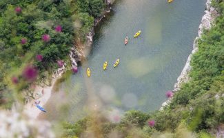 Canoeing from Vallon to St Martin d'Ardèche - 16 + 16 km / 2 days with La Vernède