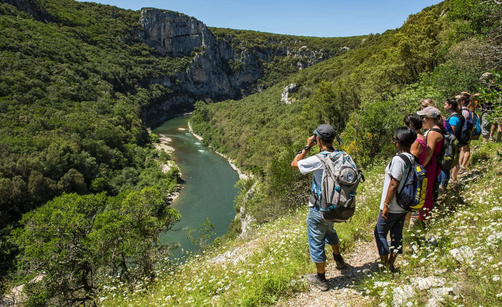 Randonnée accompagnée par le SGGA - Gorges de l'Ardèche, le 19 juin 2018.