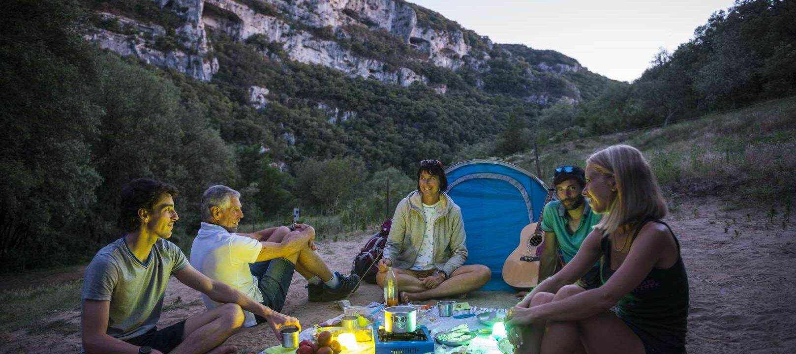 Bivouac de Gournier - Saint-Remèze, le 9 juillet 2018.