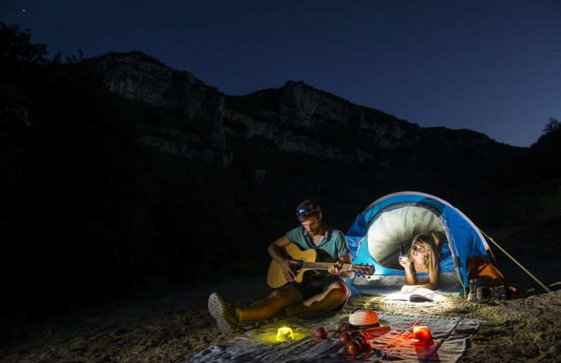 Bivouac de Gournier - Saint-Remèze, le 9 juillet 2018.