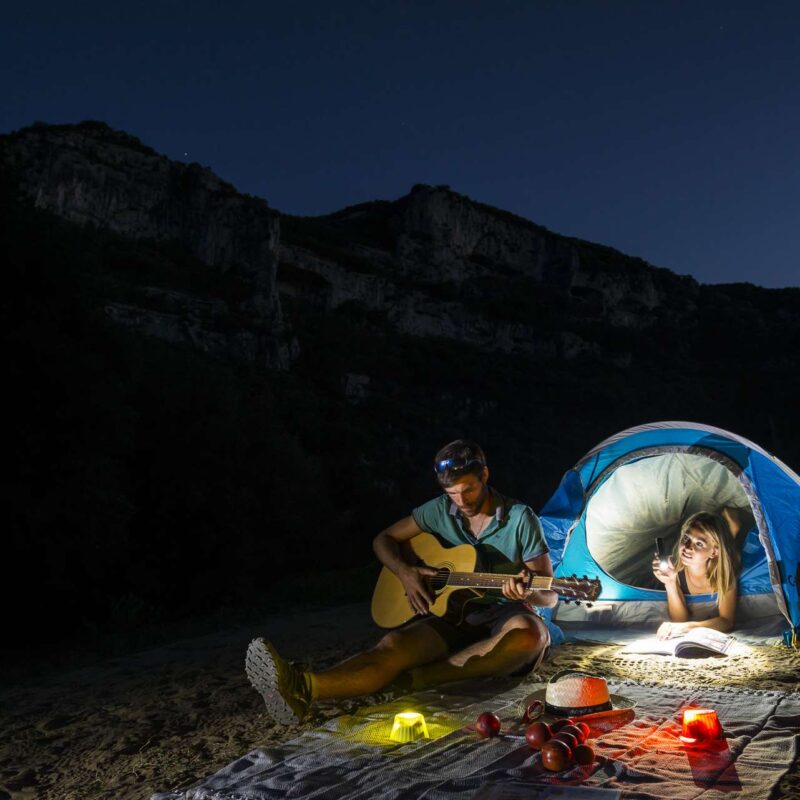 Bivouac de Gournier - Saint-Remèze, le 9 juillet 2018.